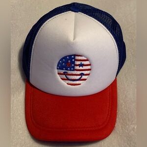 USA Flag Smile Face hat